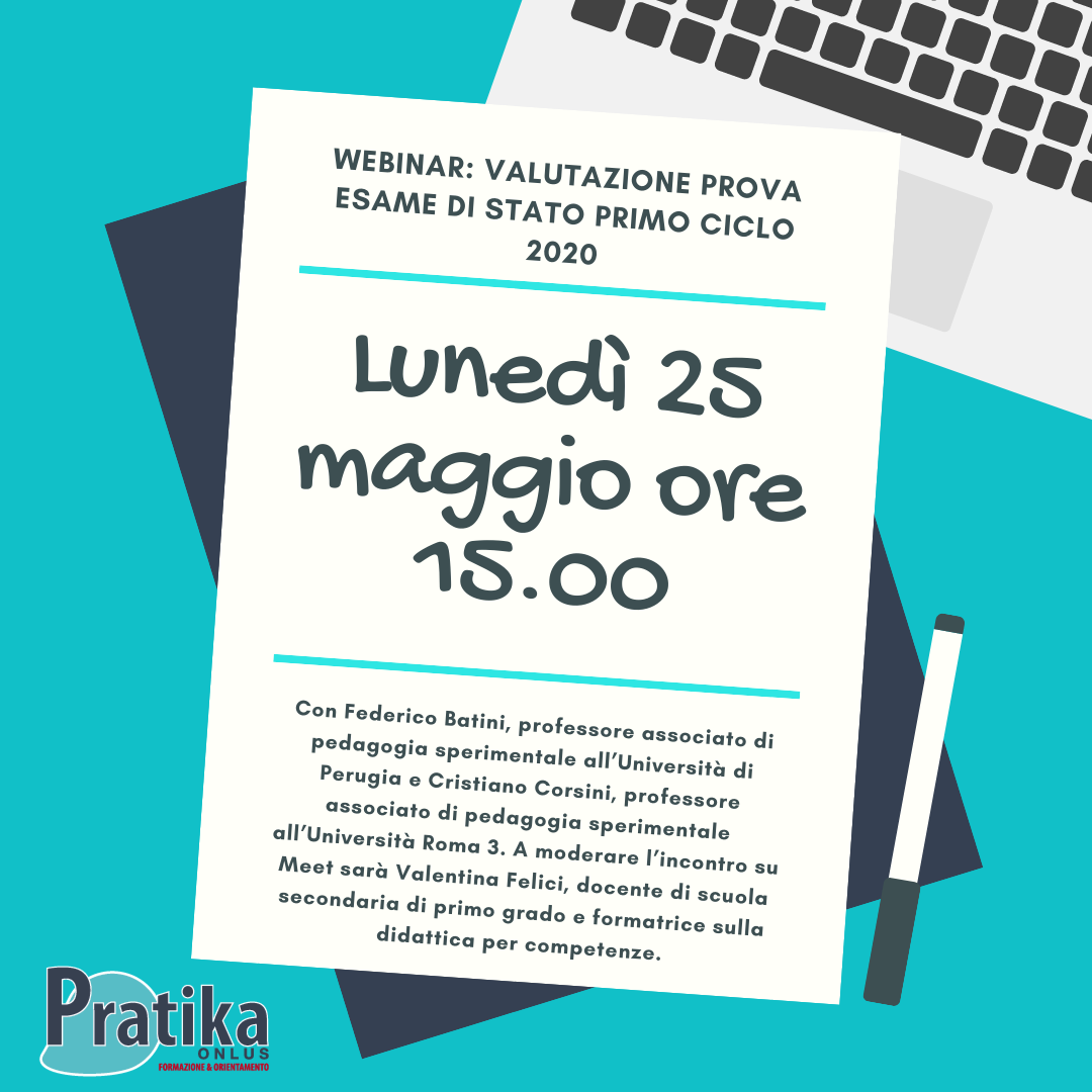 Webinar Valutazione Prova Esame di Stato Primo Ciclo 2020