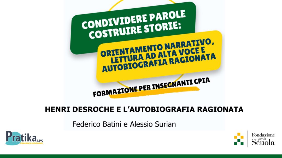 Progetto Cpia I Materiali Del Modulo Ii Autobiografia Ragionata